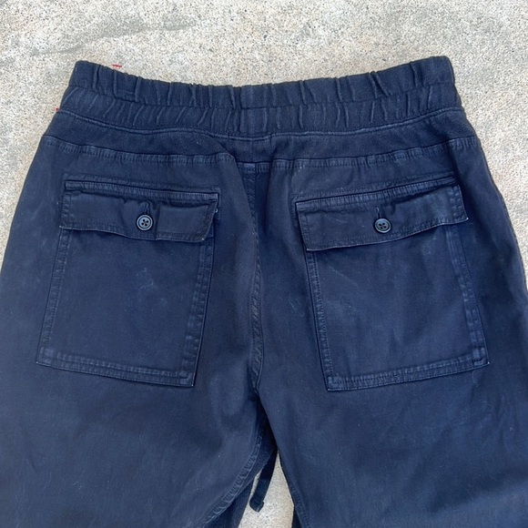 James Perse Standard Jersey Trimmed Black Jogger Pant Women's Size 2 - Picture 7 of 10